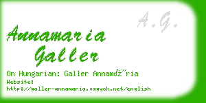 annamaria galler business card